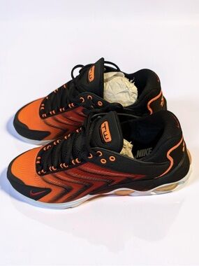 Nike Men’s Orange and Black Athletic Sneakers